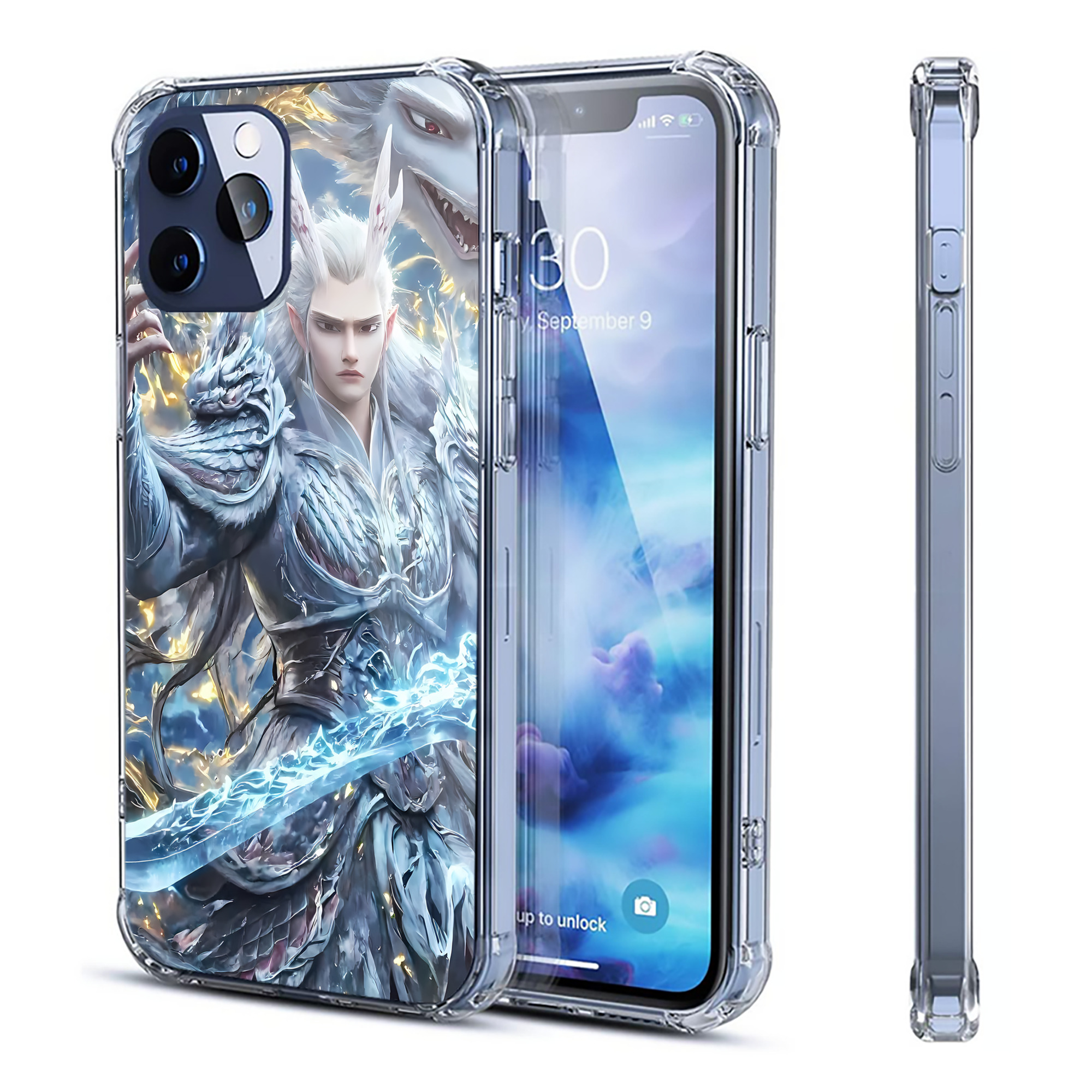（画像用） Ne Zha 2 ナタ 魔童の大暴れ 【iPhone 12シリーズ対応】透明スマホケース（クリアソフトケース）
